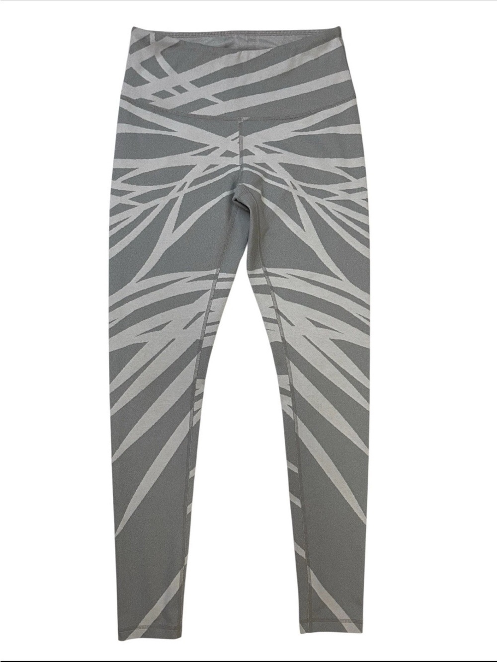 Zella Bodywave Leggings Womens S Gray Knit Compression Abstract